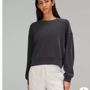 Lululemon Dark Gray Softstreme Crewneck Cropped